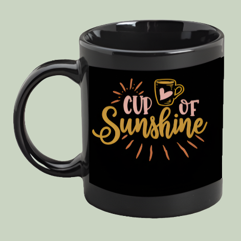 Black Coffee Mug