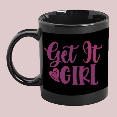 Black Coffee Mug