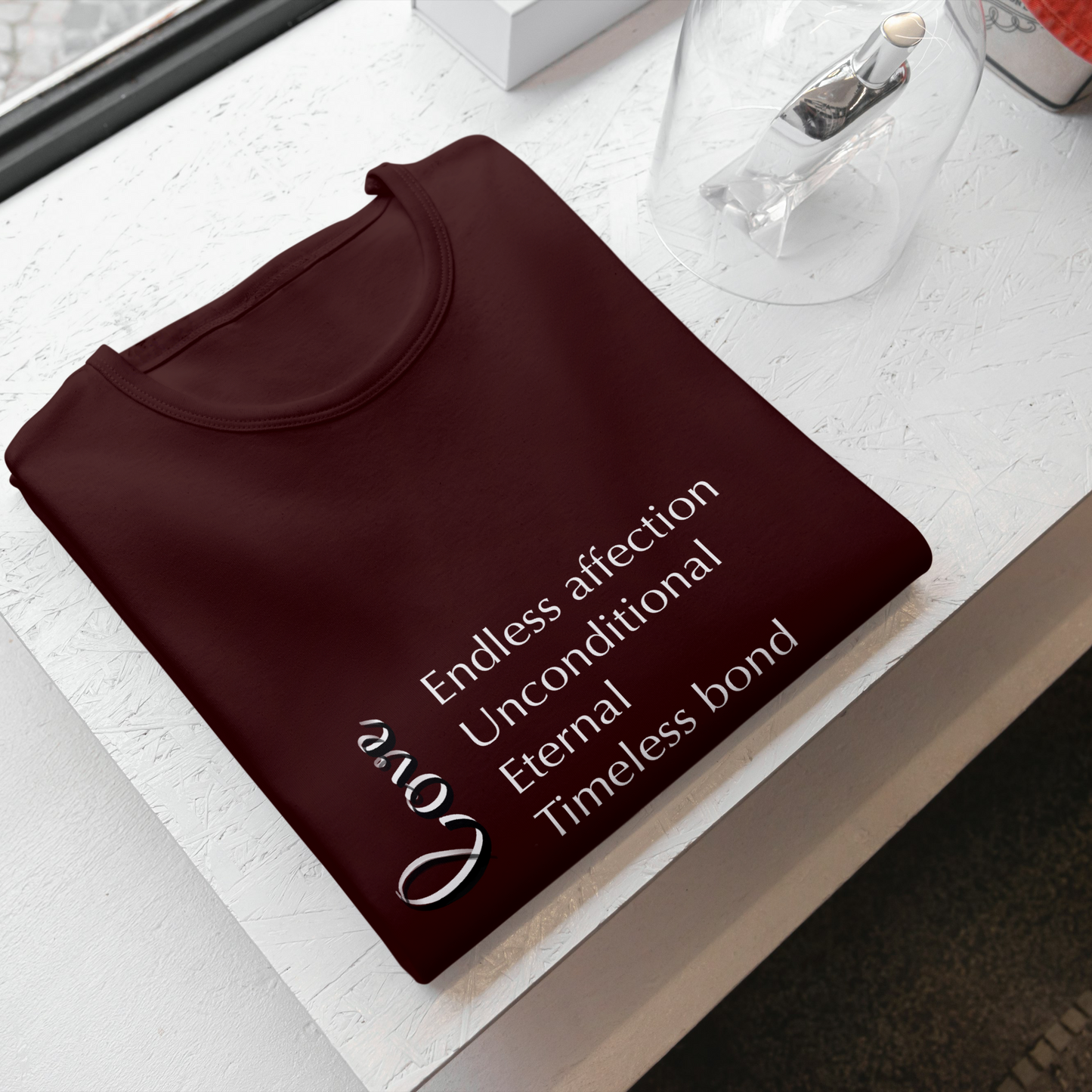 Love quote oversize Tee