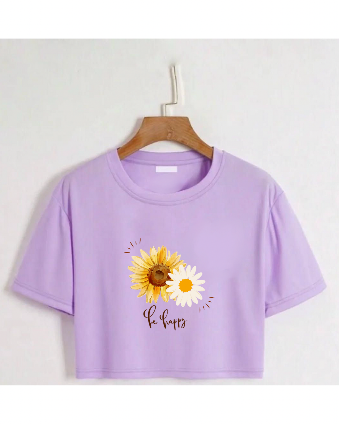 Crop Top Be Happy