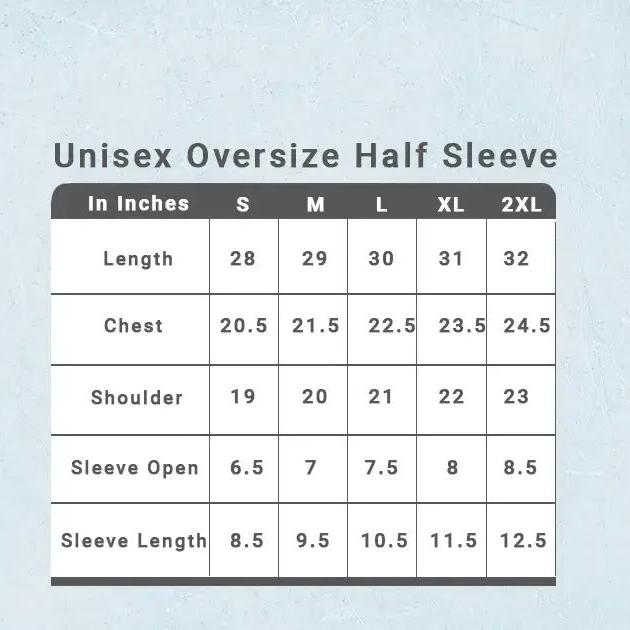 Unisex Oversize Plain Tshirt