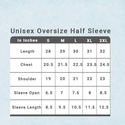 Unisex Oversize Plain Tshirt